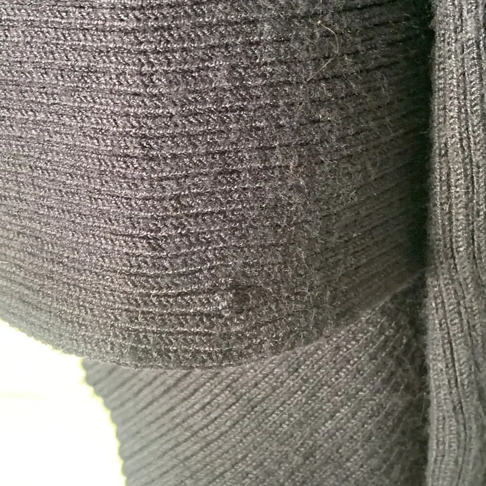 Verve Ami Navy Blue Cardigan Sweater Open Front Long Sleeves Size Small